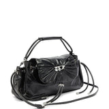 Borsa a mano Scrunch-d in nero 