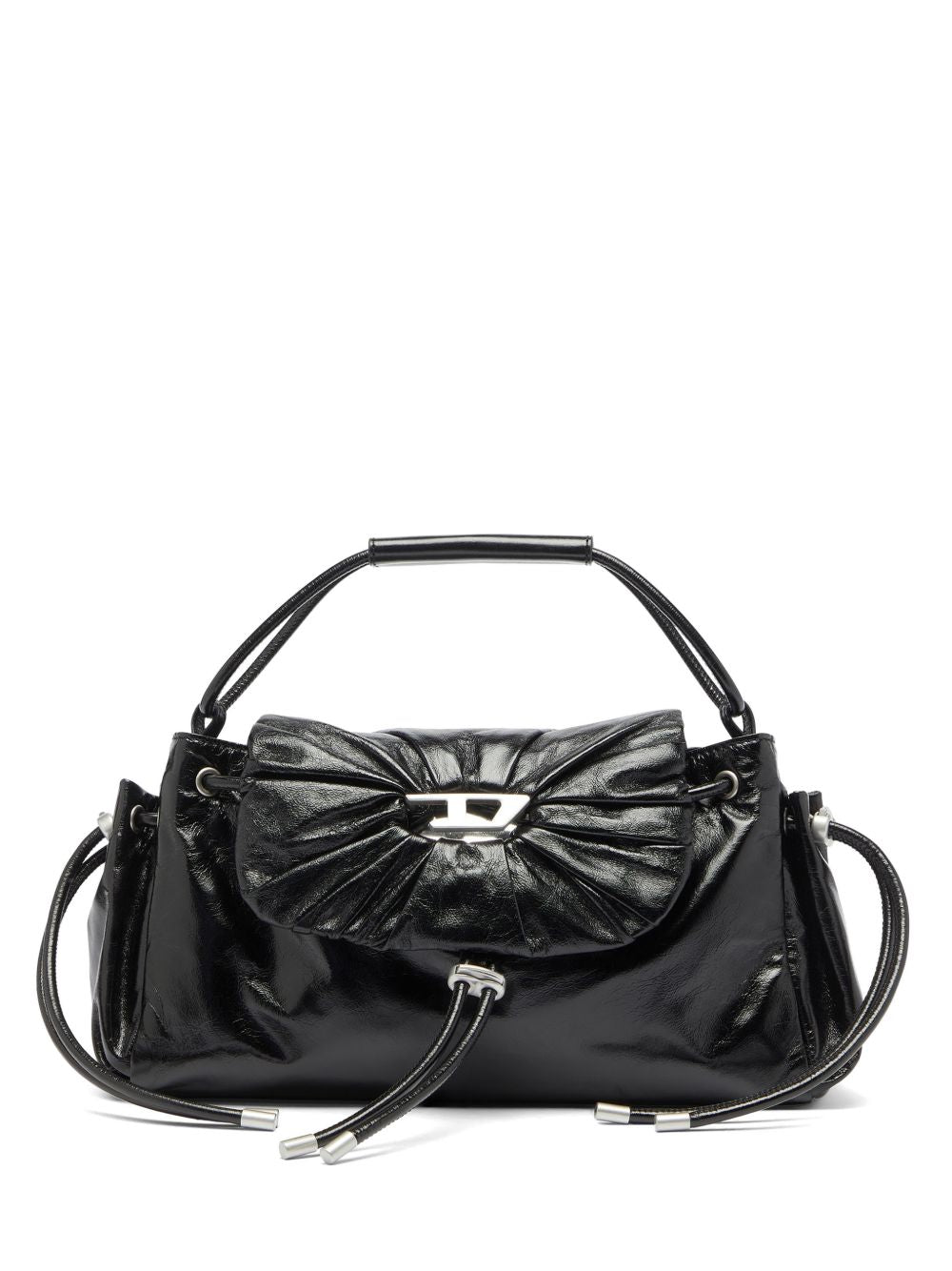 Borsa a mano Scrunch-d in nero 