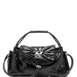 Borsa a mano Scrunch-d in nero 