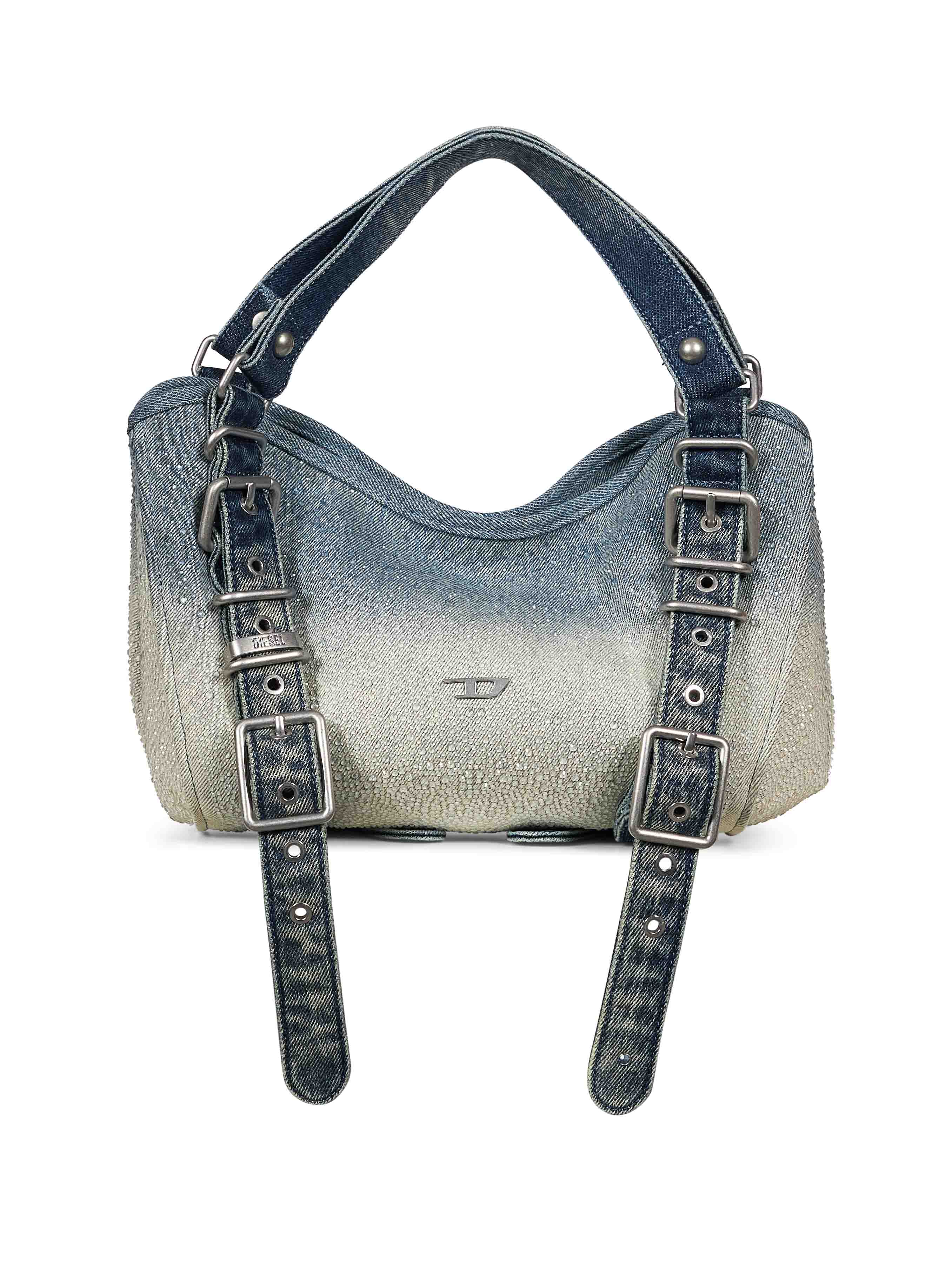 Borsa a mano denim D-One  in blu 