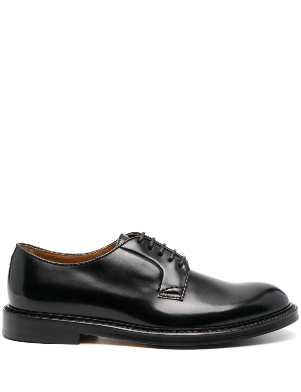 Derby con lacci in nero 
