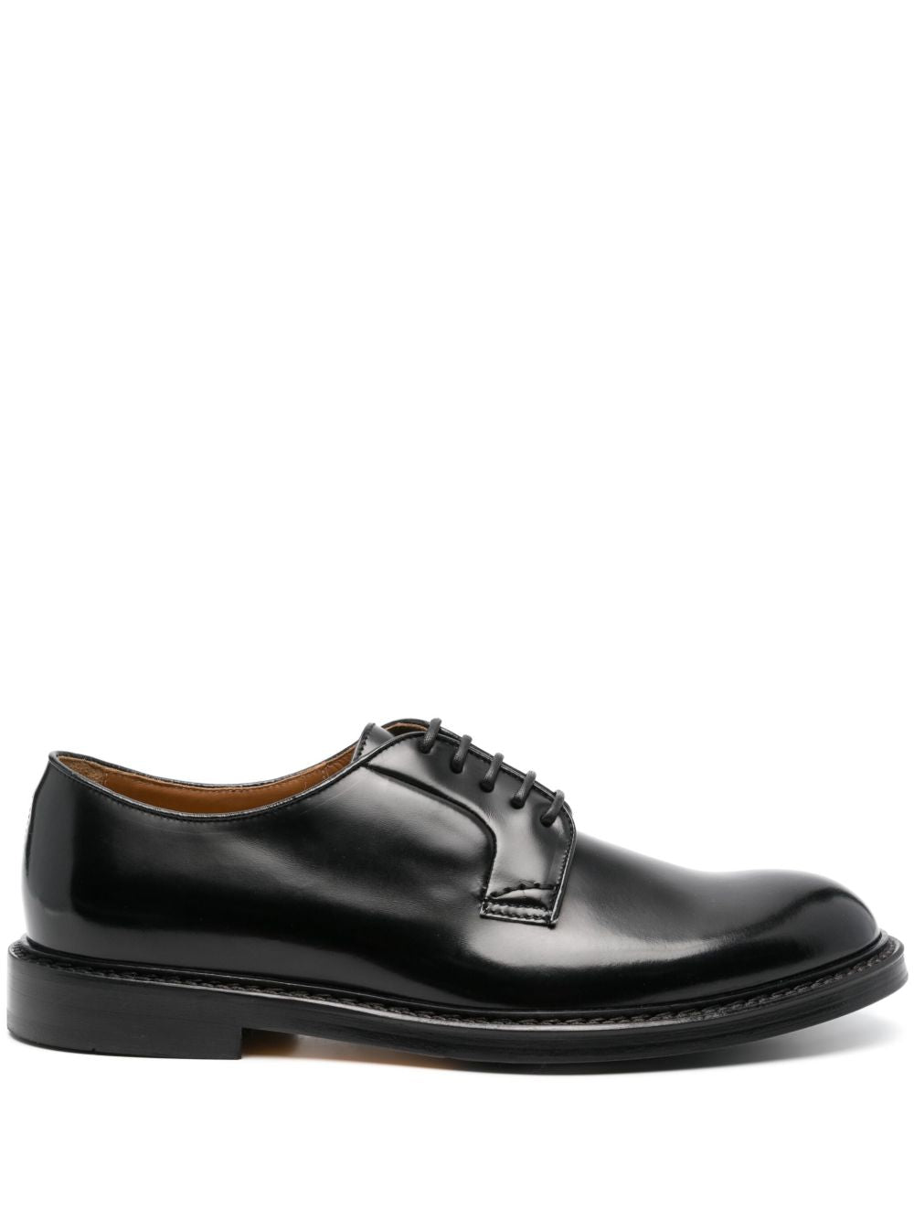 Derby con lacci in nero 