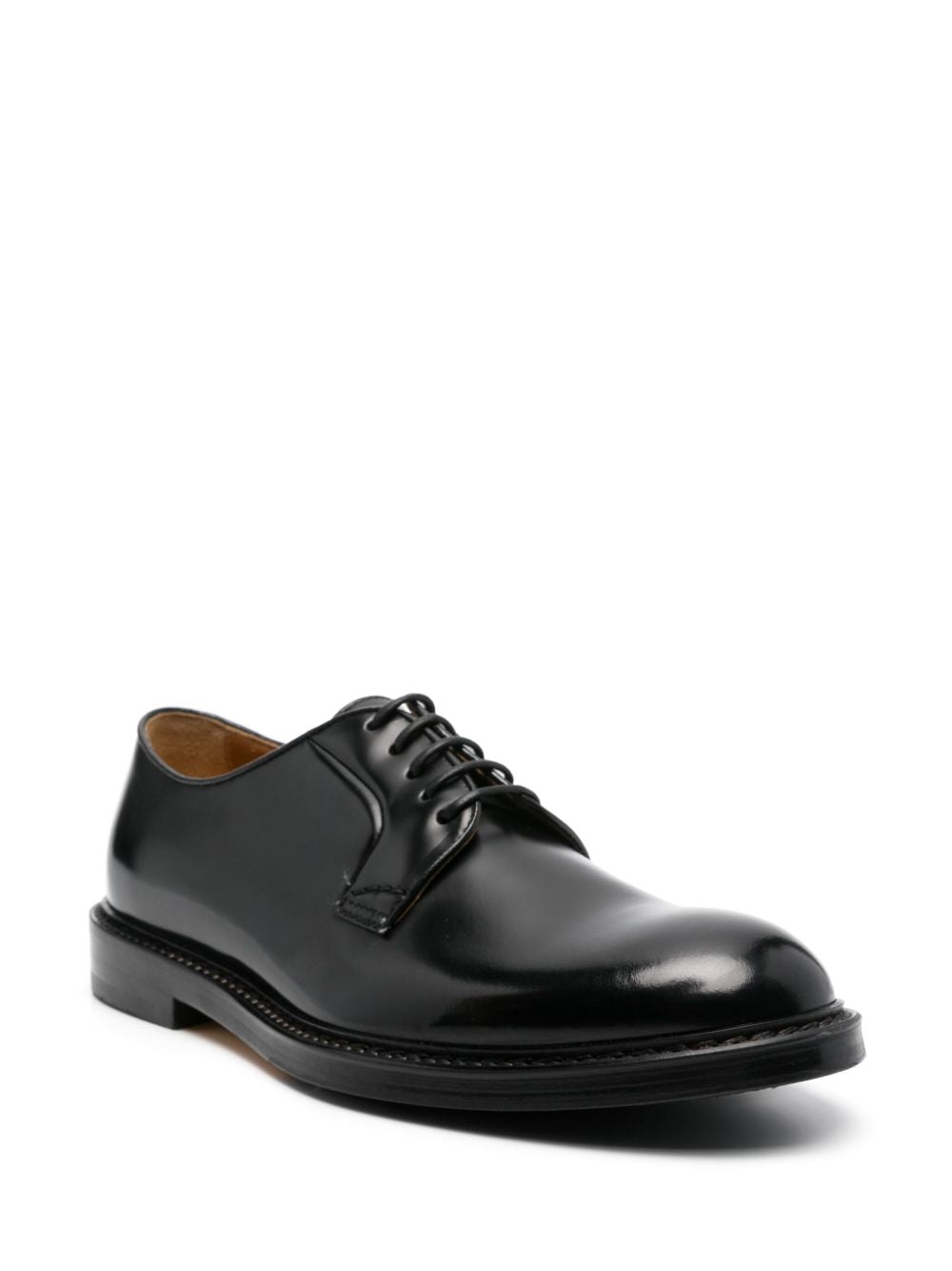 Derby con lacci in nero 