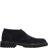 Derby senza lacci in pelle scamosciata in nero 