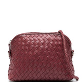 Borsa a tracolla Fellini in rosso scuro 