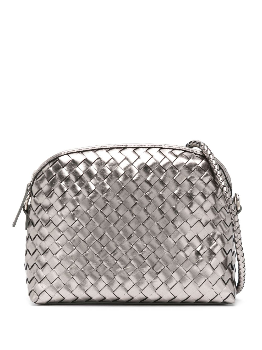 Borsa a tracolla Fellini in argento 