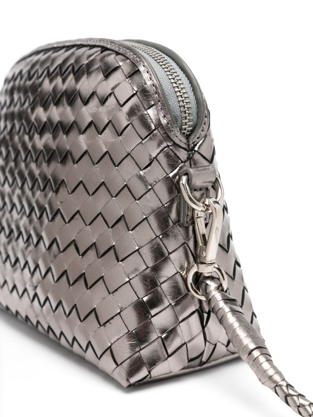 Borsa a tracolla Fellini in argento 