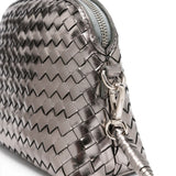 Borsa a tracolla Fellini in argento 