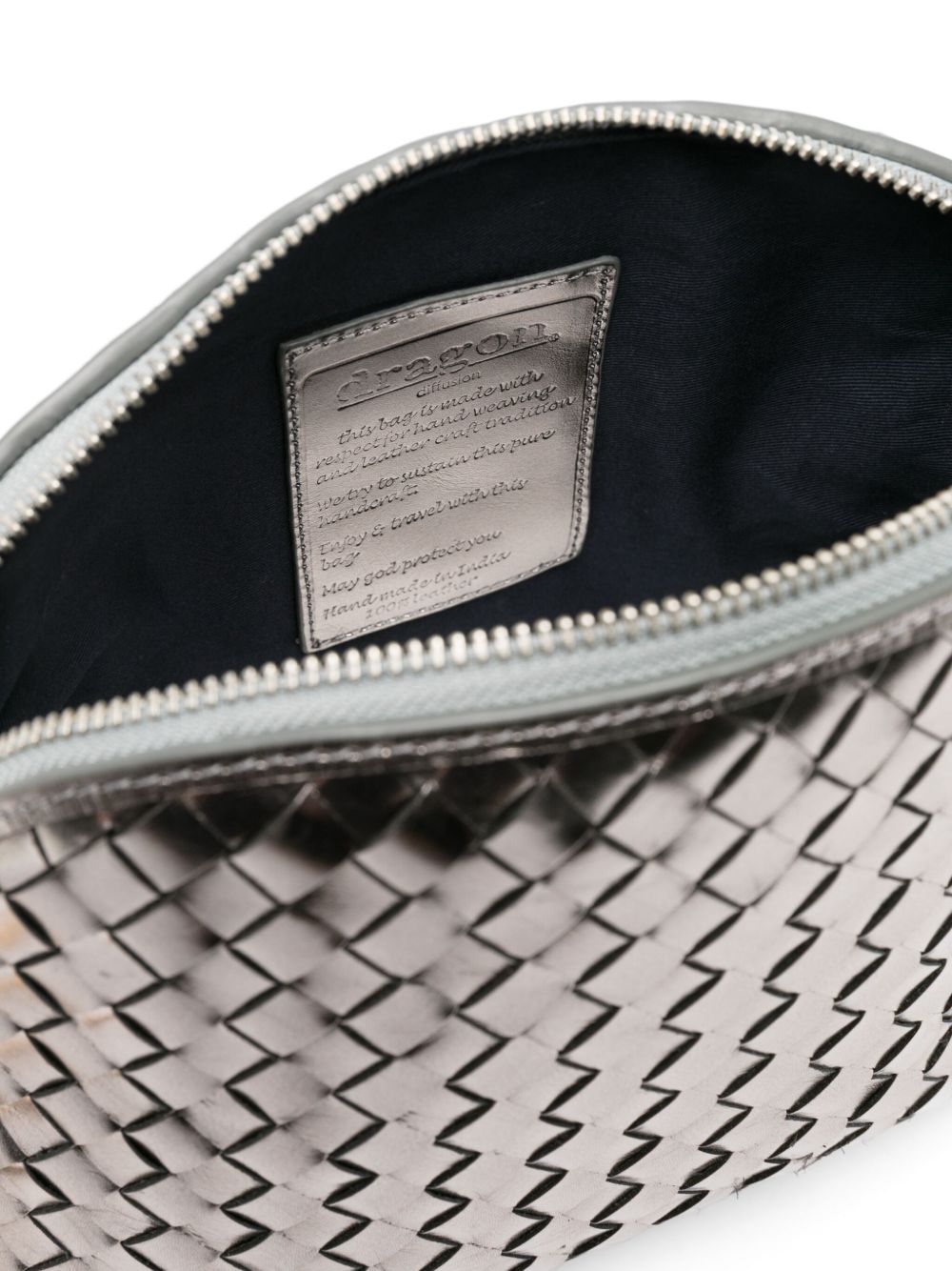 Borsa a tracolla Fellini in argento 