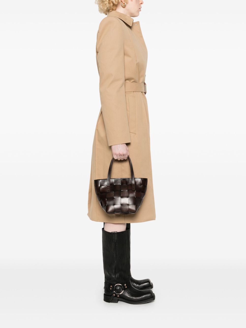 Borsa a mano Japan Mini in marrone 