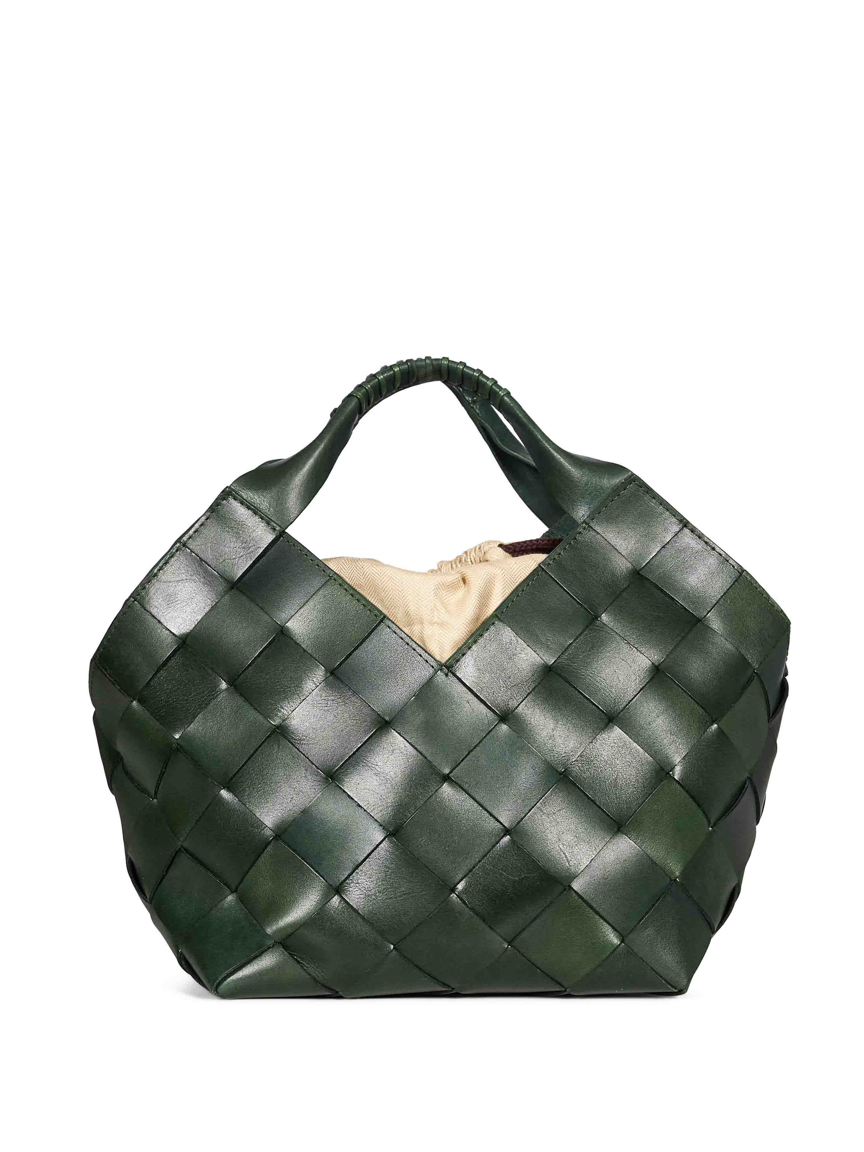 Borsa a mano Botteghe in verde 