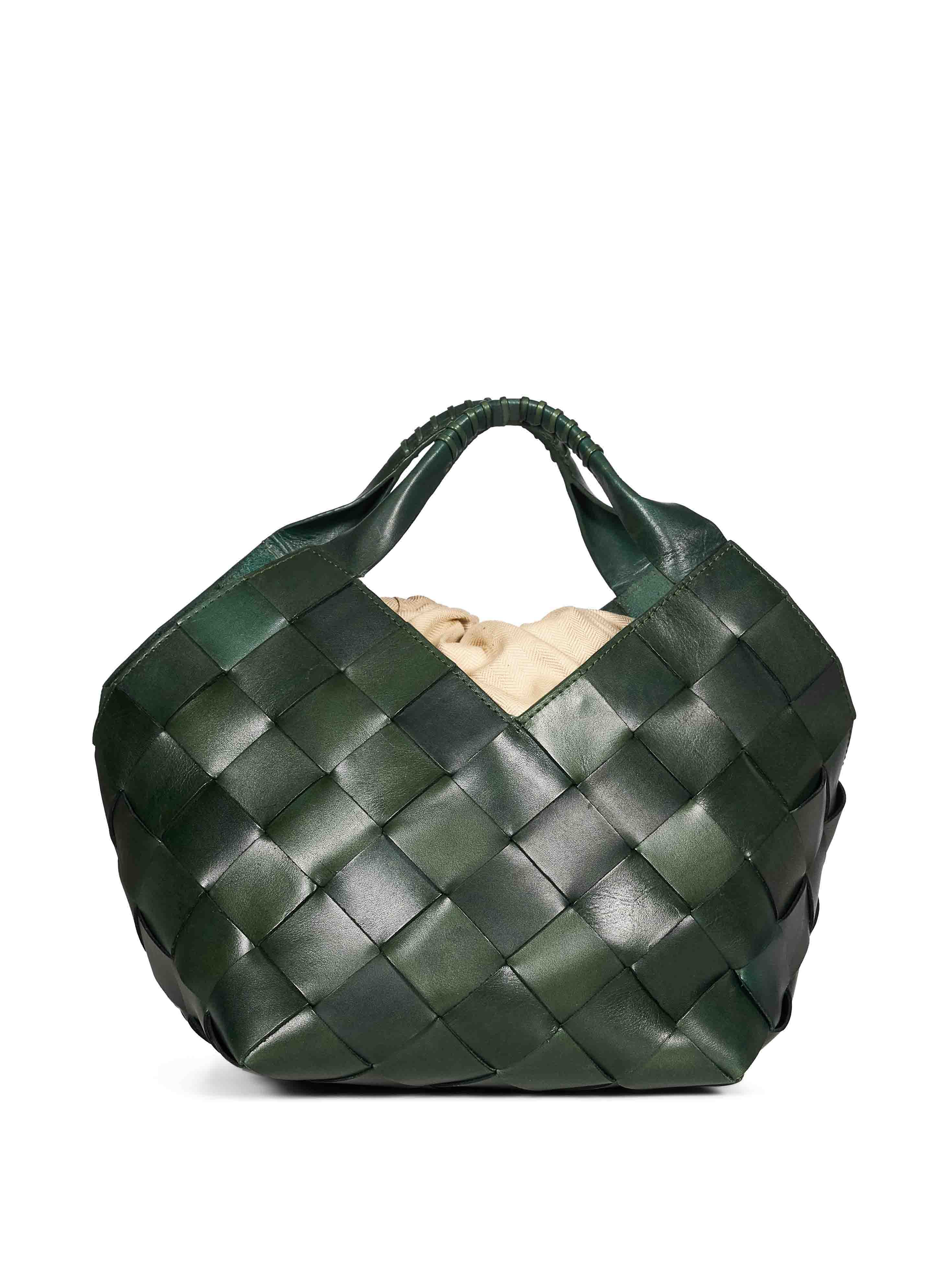 Borsa a mano Botteghe in verde 