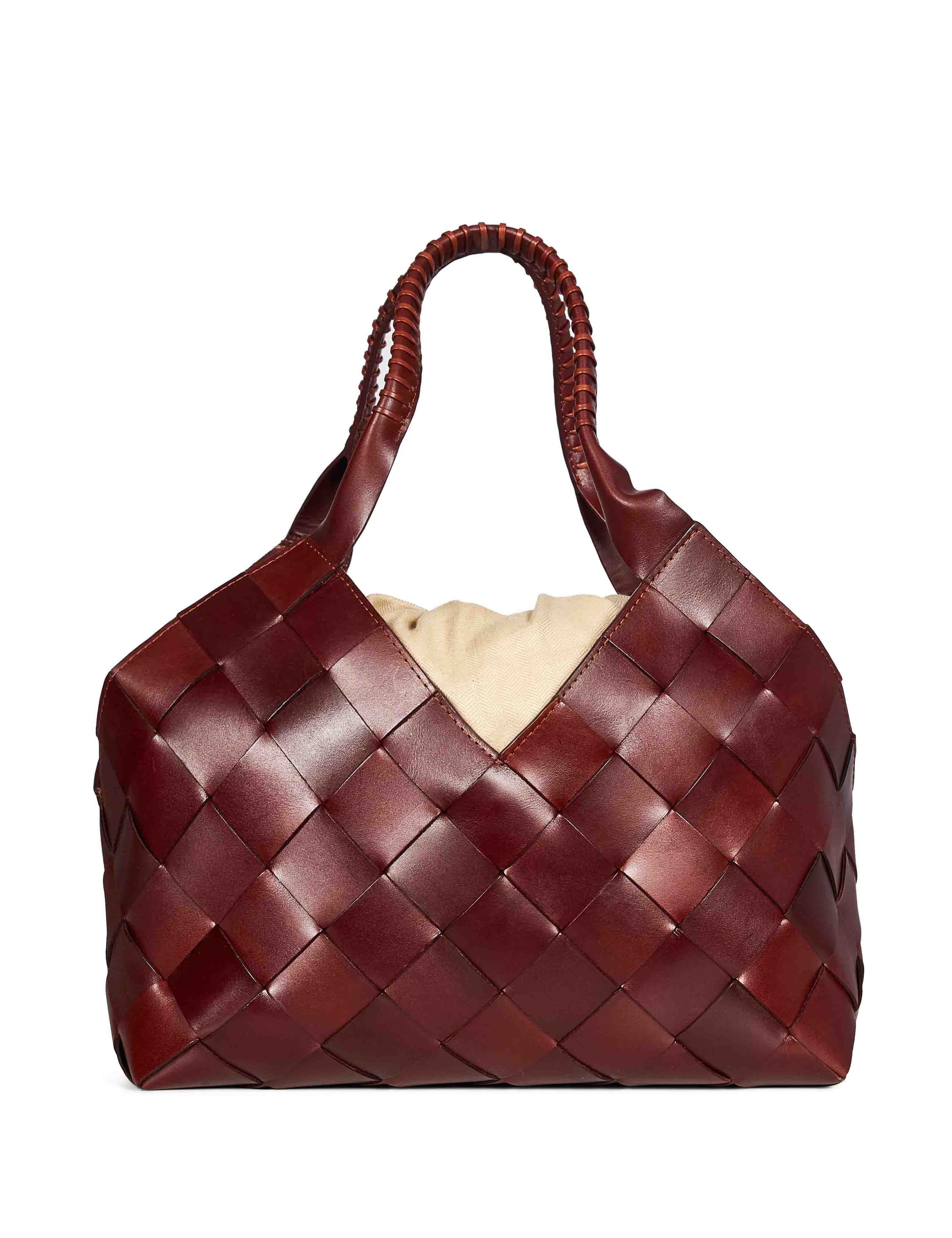 Borsa tote Castello in marrone bruciato 