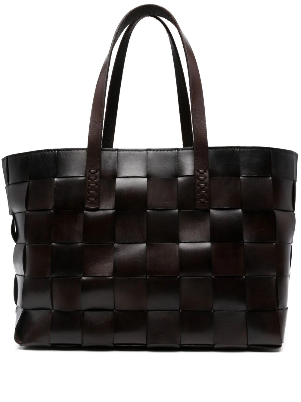Borsa tote Japan in marrone scuro 