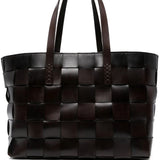 Borsa tote Japan in marrone scuro 