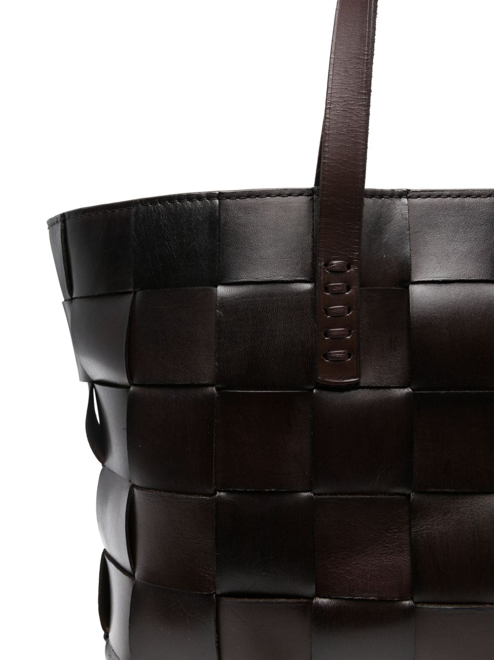 Borsa tote Japan in marrone scuro 