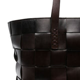 Borsa tote Japan in marrone scuro 