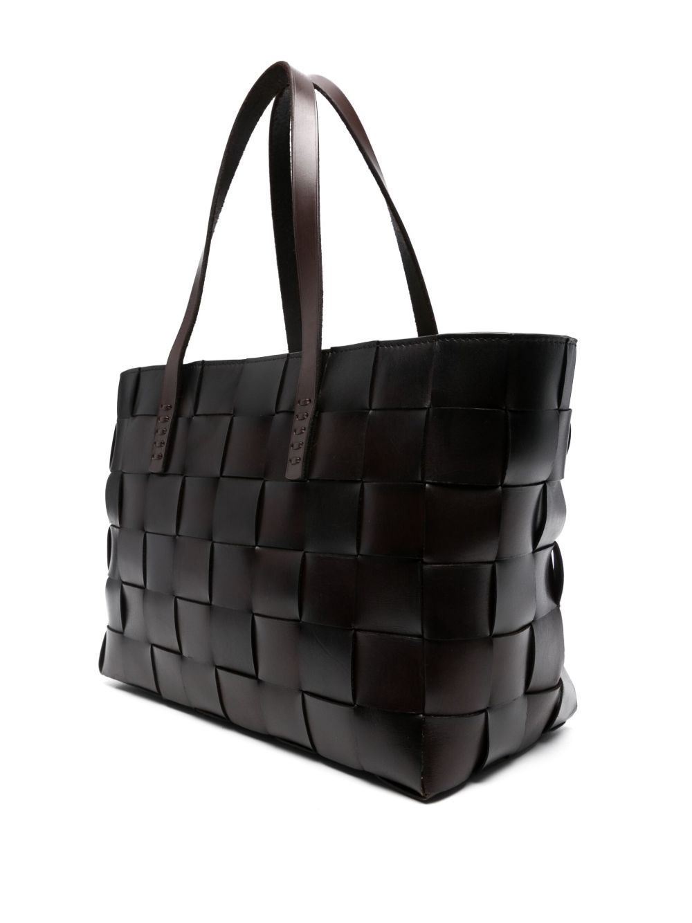 Borsa tote Japan in marrone scuro 
