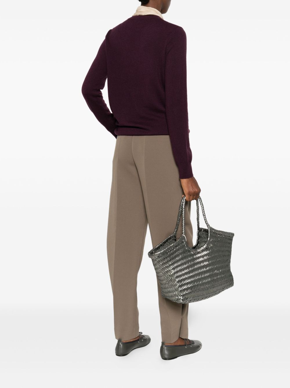 Borsa tote Nantucket in argento 