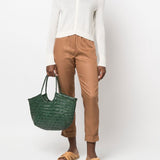Borsa tote Nantucket in verde 