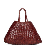 Borsa a mano Santa Croce small in marrone bruciato 