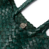 Borsa a mano Santa Croce small in verde 