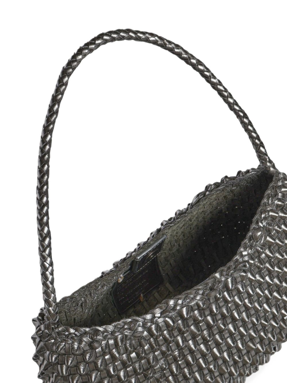 Borsa a spalla Basil Cactus in argento 