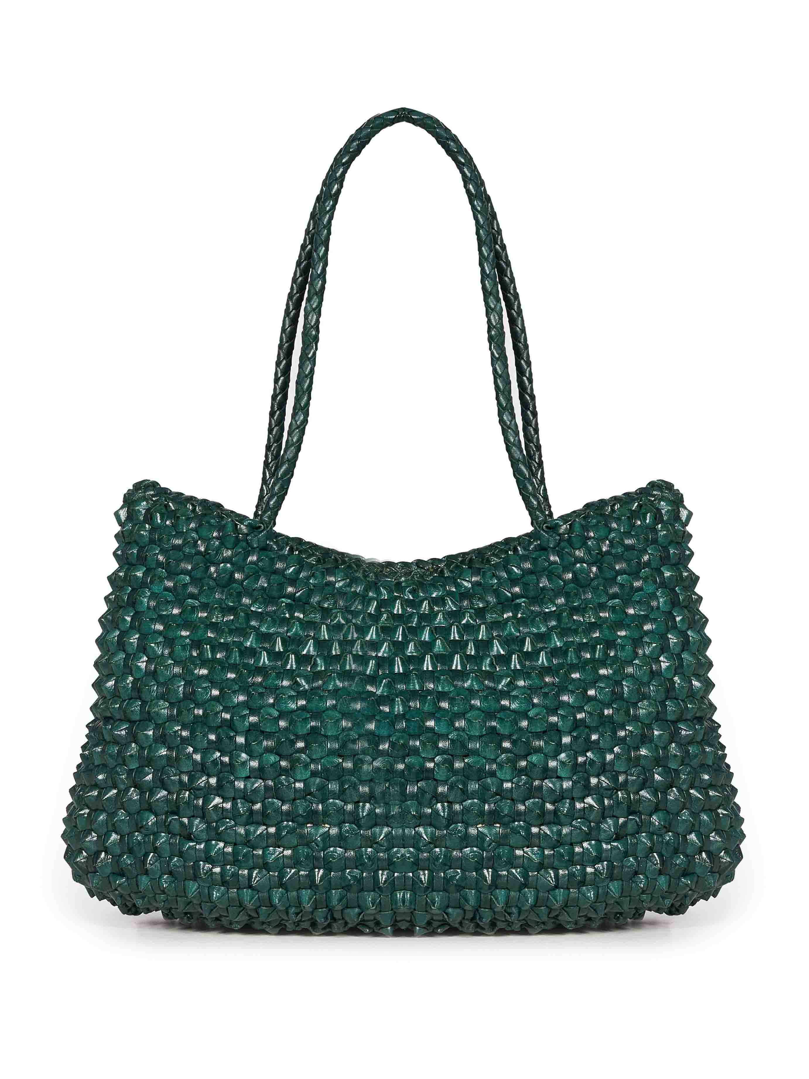 Borsa a spalla Santa Croce Cactus in verde 