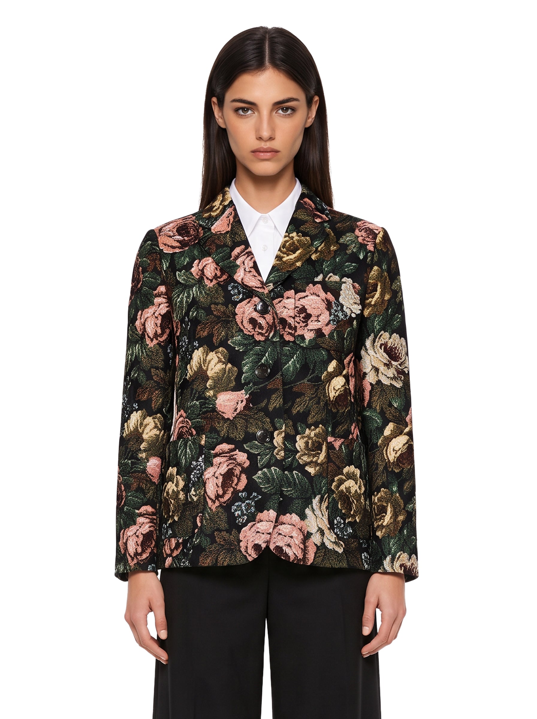 Giacca Brea in jacquard multicolor 