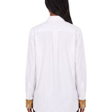 Camicia con ricami Chloris in bianco 