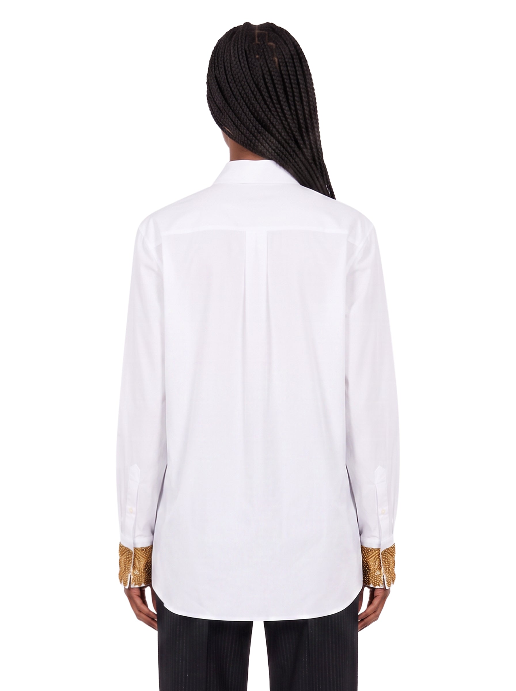 Camicia con ricami Chloris in bianco 