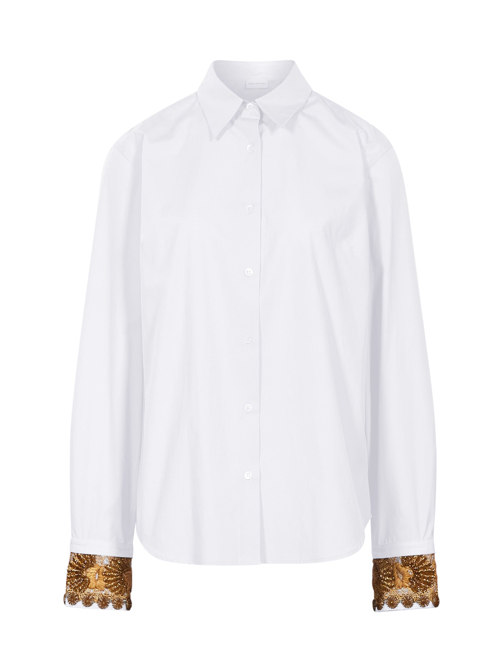 Camicia con ricami Chloris in bianco 