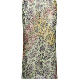 Gonna midi Sati con stampa twill multicolore 