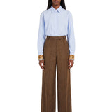Pantaloni palazzo Penn in marrone 