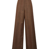 Pantaloni palazzo Penn in marrone 