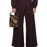 Pantaloni Hamesa in marrone 