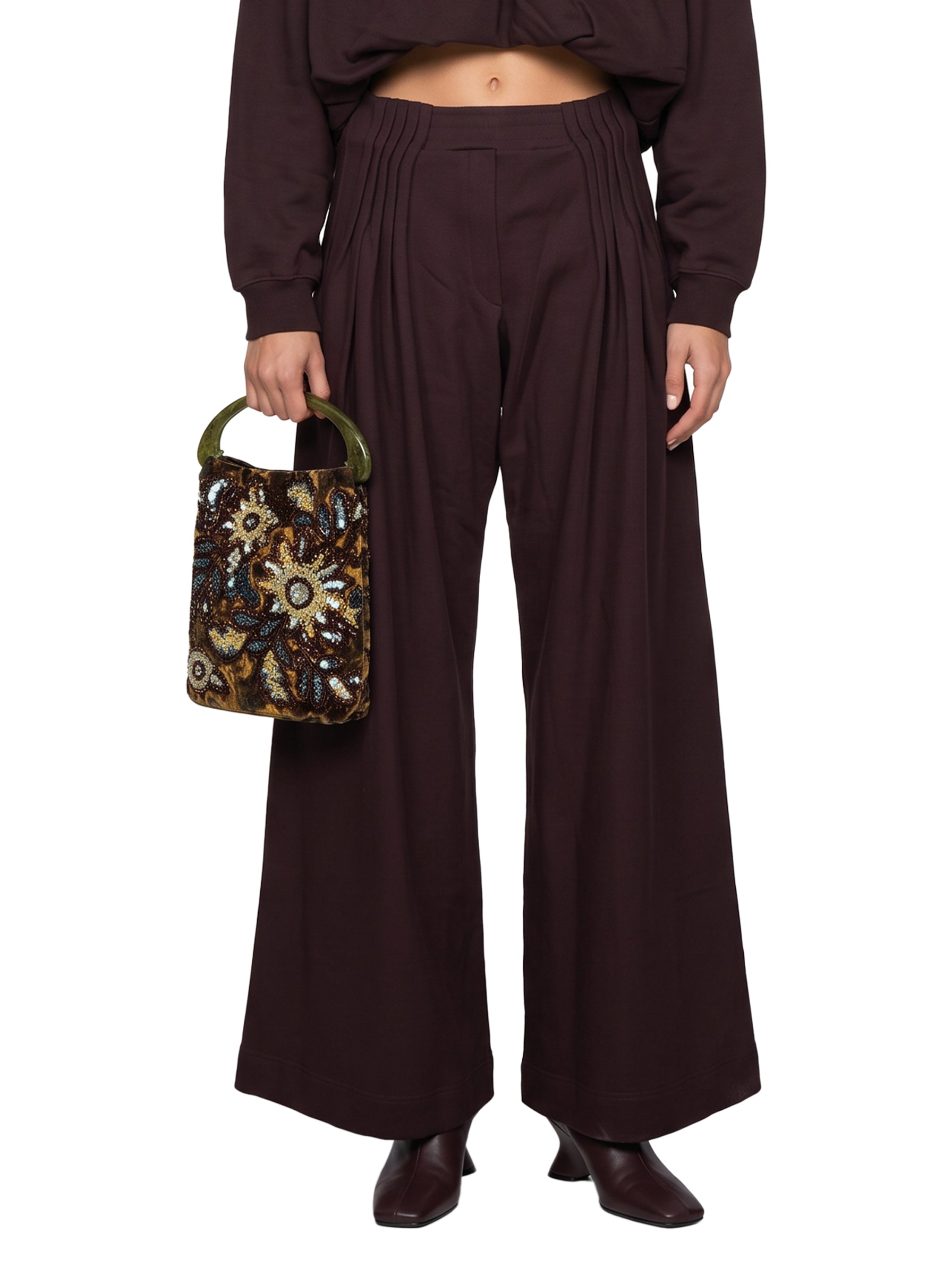 Pantaloni Hamesa in marrone 