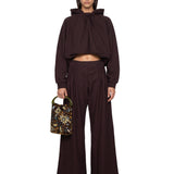 Pantaloni Hamesa in marrone 