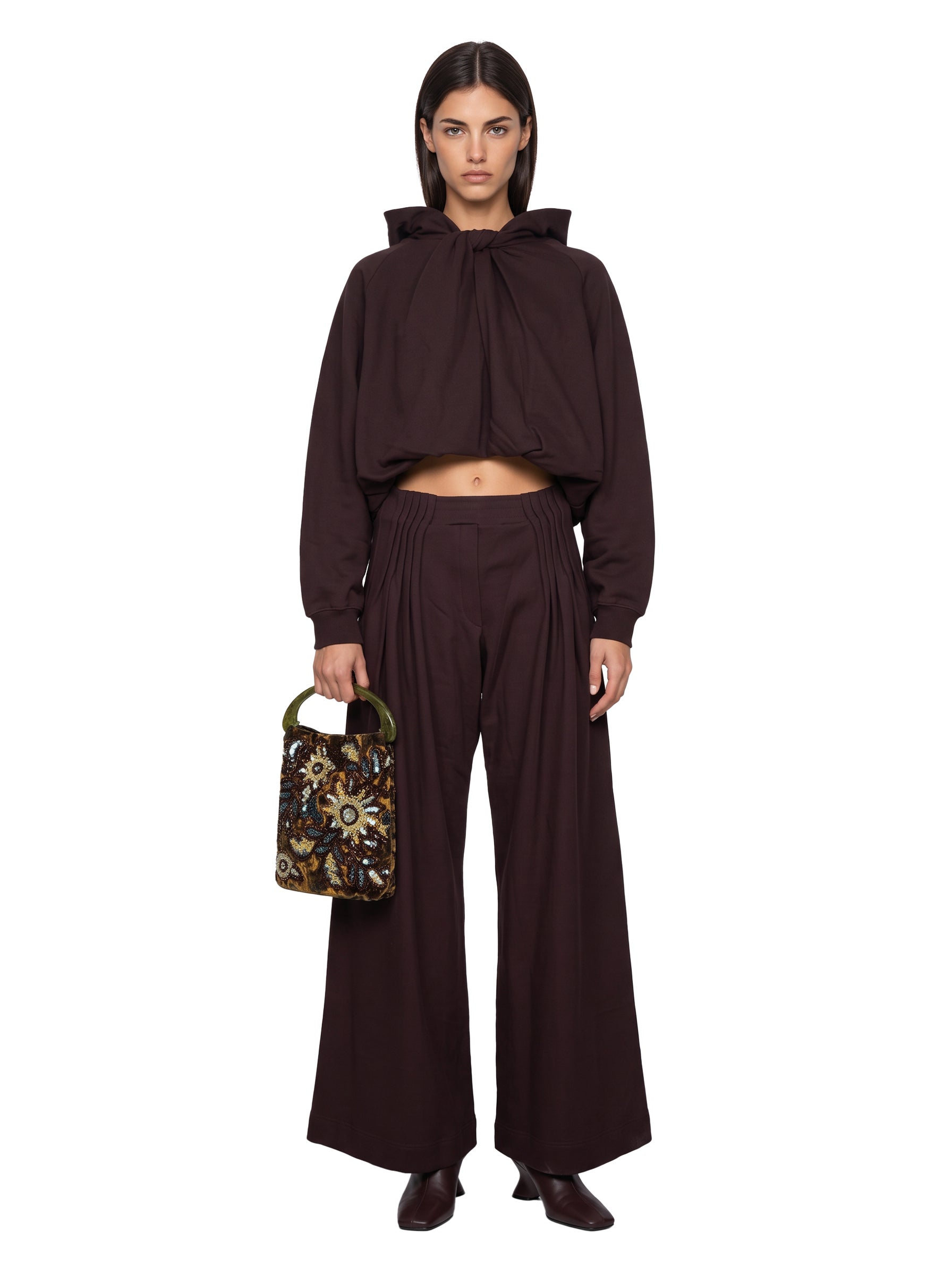 Pantaloni Hamesa in marrone 