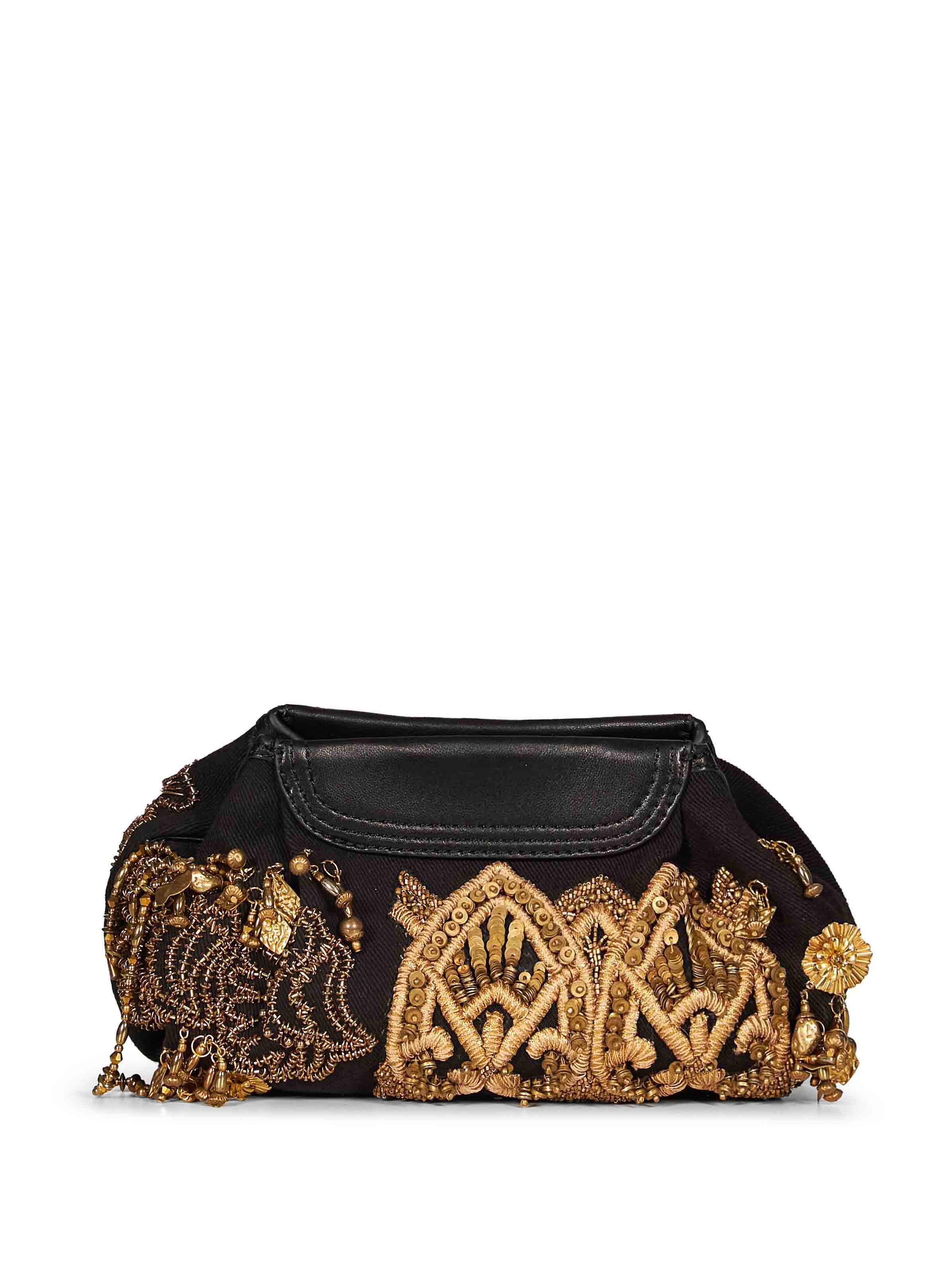 Borsa clutch ricamata multicolor 