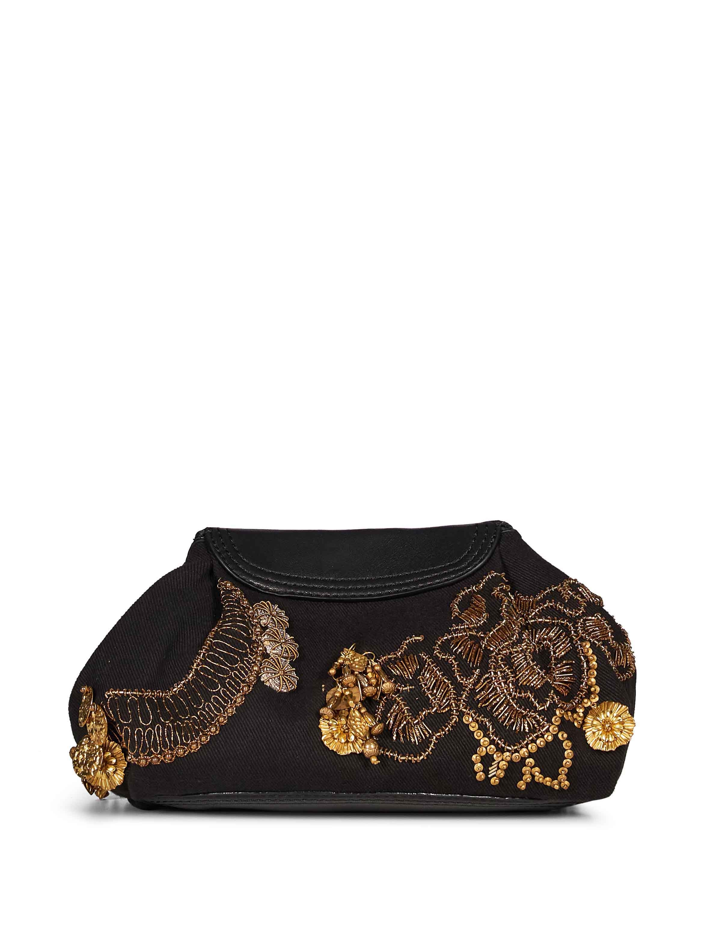 Borsa clutch ricamata multicolor 