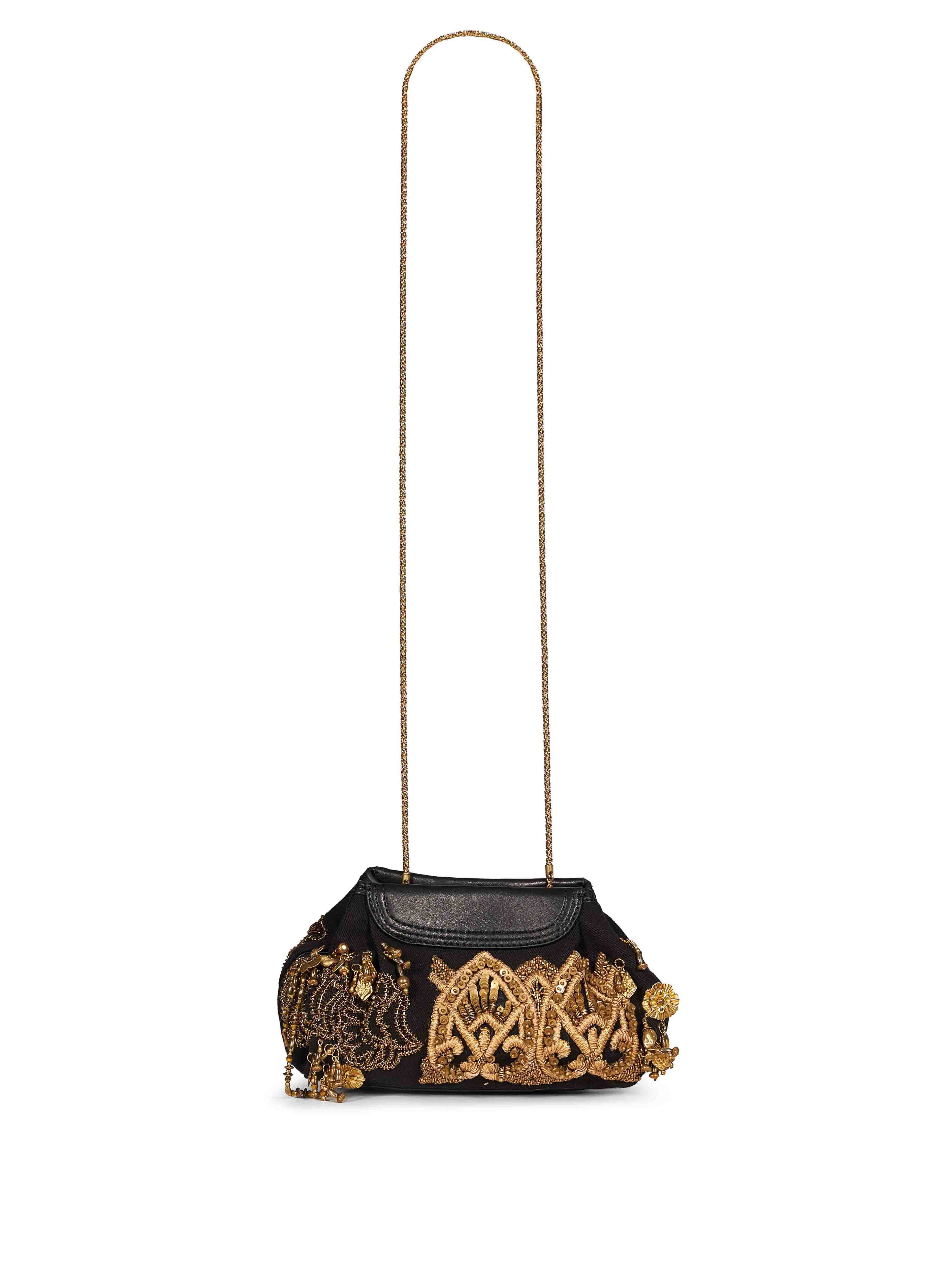 Borsa clutch ricamata multicolor 