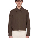 Giacca con zip bosier in marrone 