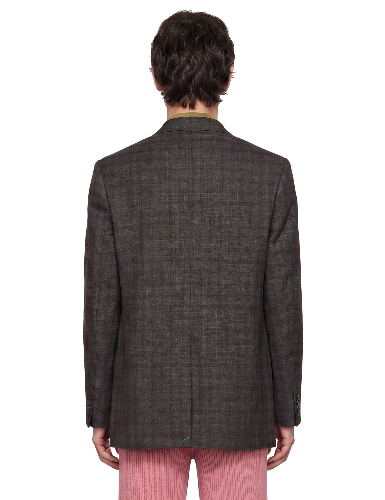 Blazer oversized in lana vernon in marrone 