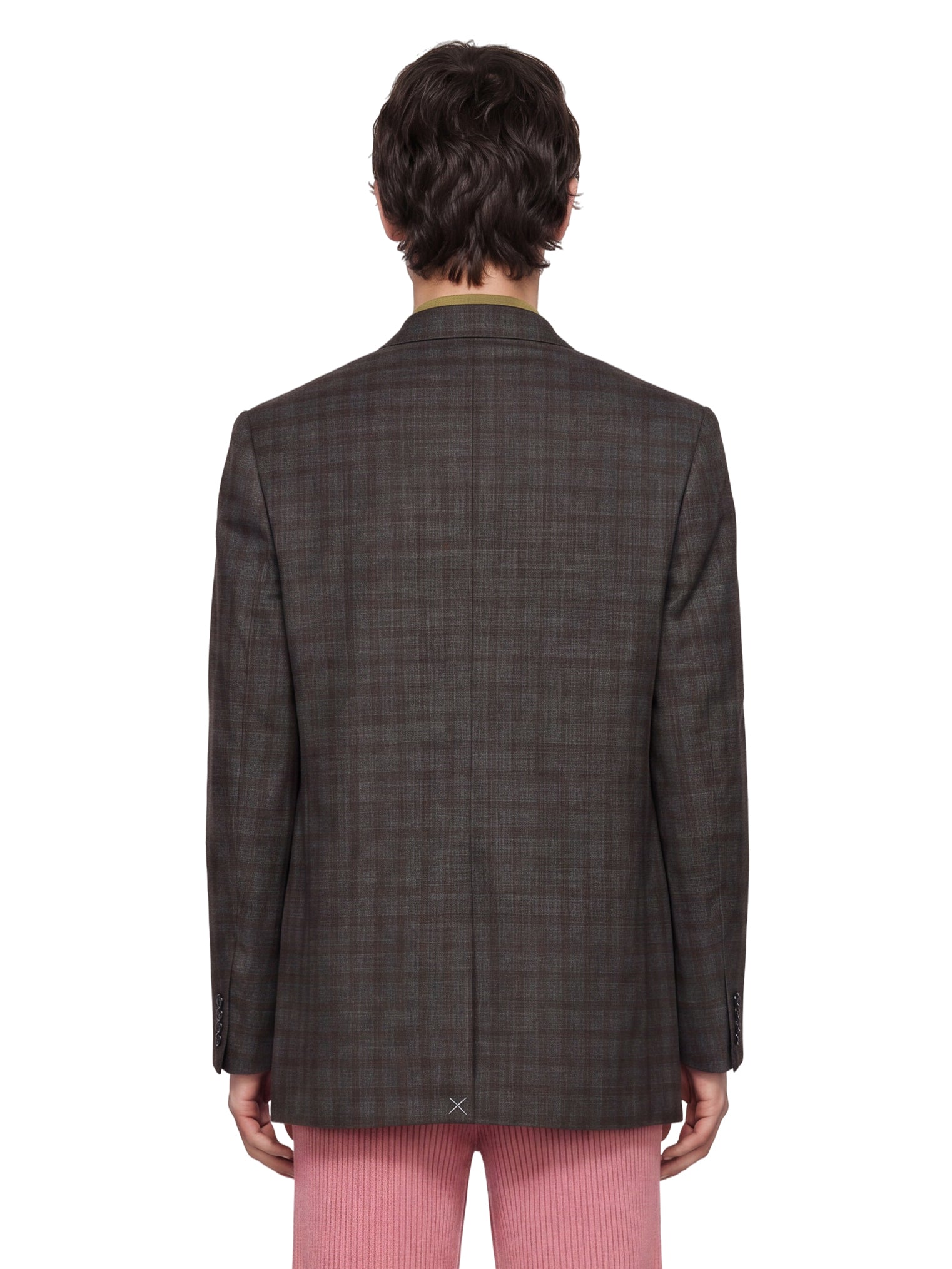 Blazer oversized in lana vernon in marrone 
