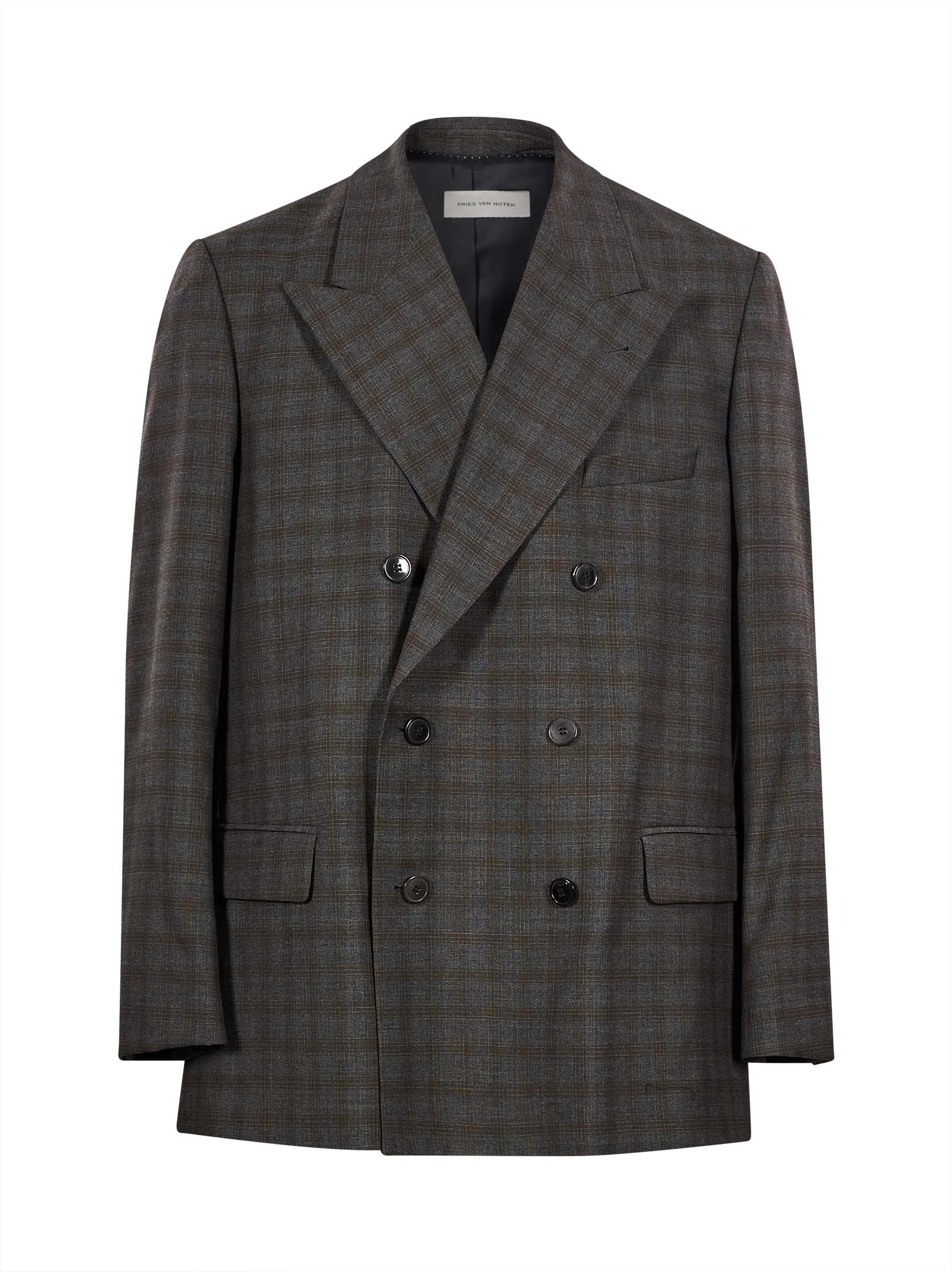 Blazer oversized in lana vernon in marrone 
