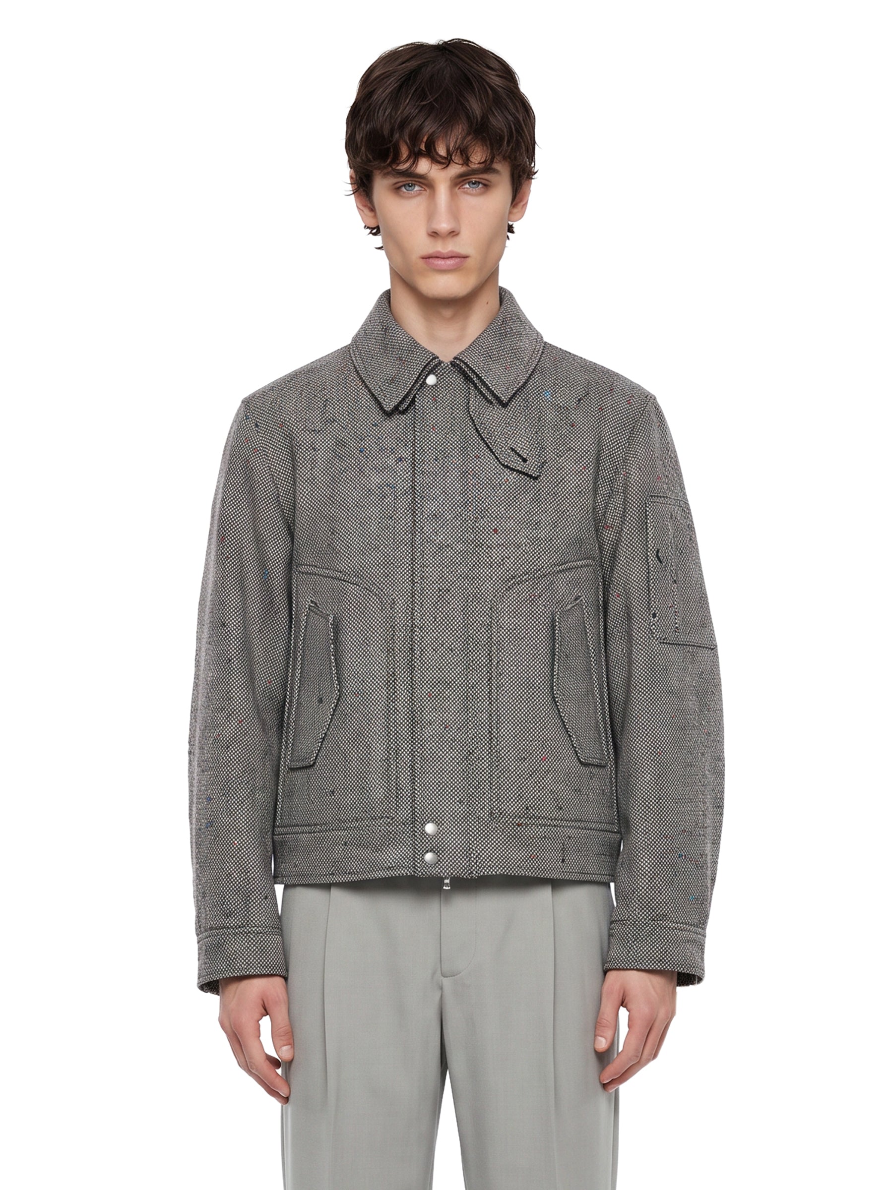 Giacca in lana Vince in grigio 