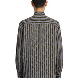 Camicia in cotone stampata multicolor 
