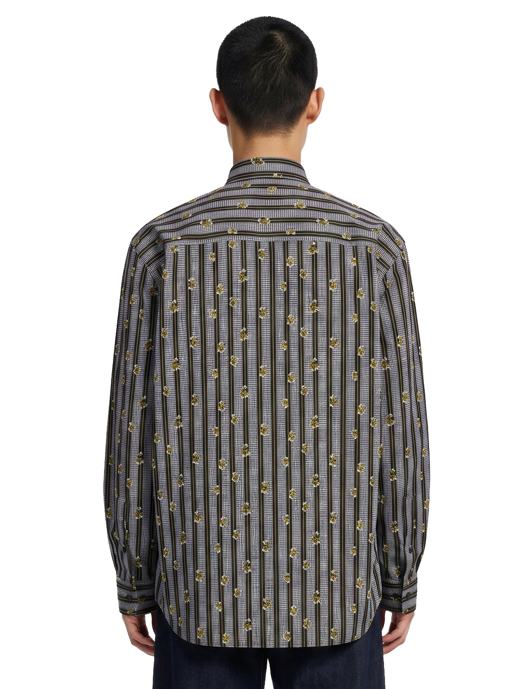 Camicia in cotone stampata multicolor 