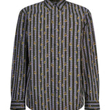 Camicia in cotone stampata multicolor 